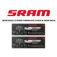 SRAM Eagle Rainbow PowerLock Chain Connector 12-speed Chain Link w/SRAM DECAL - Available in 2-PACK and 4-PACK - B07D4MWZQB